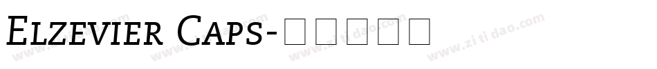 Elzevier Caps字体转换